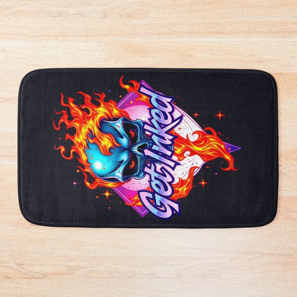 Item preview, Get Inked Cool Fire Skull Tattoo Design  designed and sold by TheArtOfPat.