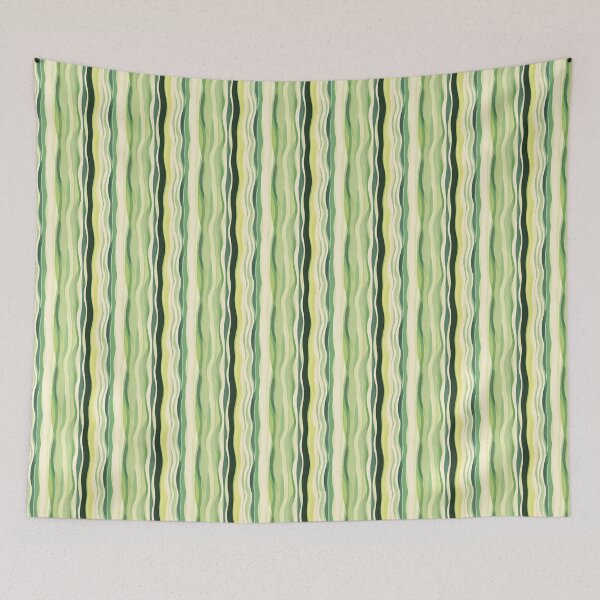 Item preview, Emerald Waves, Modern Green Stripes designed and sold by Boddicca.