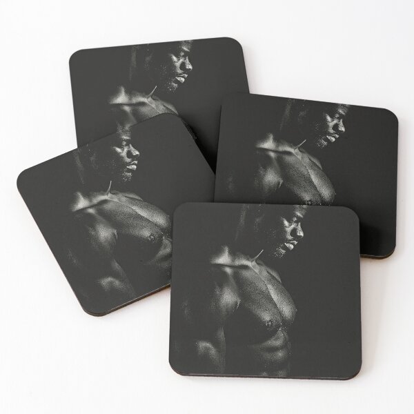 Item preview, Erotic Sexy Muscular Shirtless Black Male designed and sold by Atlas Kai.