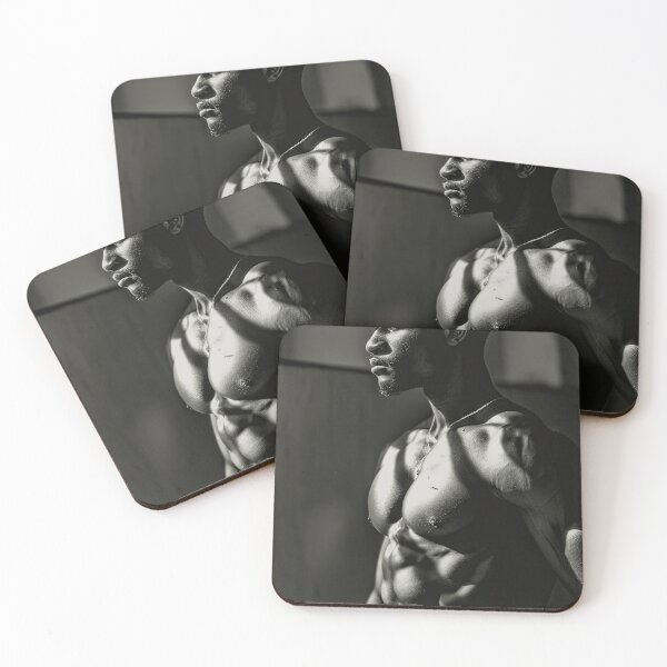 Item preview, Erotic Sexy Muscular Shirtless Black Male designed and sold by Atlas Kai.
