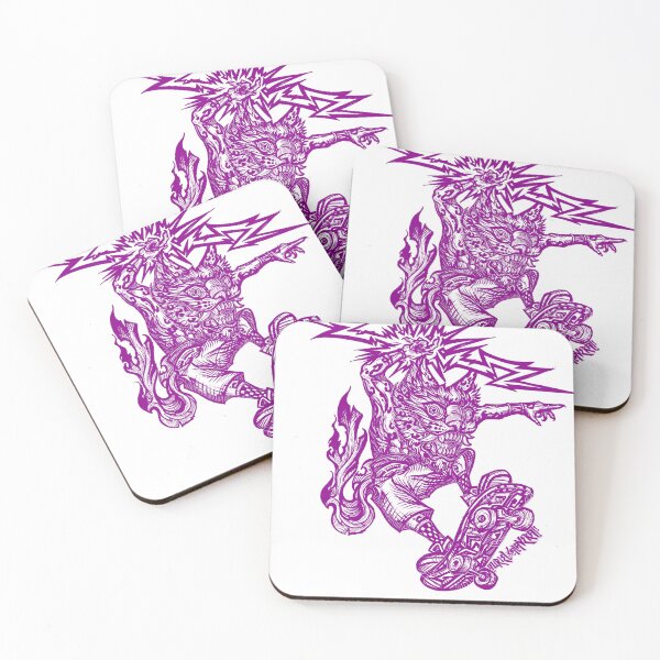 Item preview, pink skater jaguar the one who carries the lightning designed and sold by UrielCalavera.