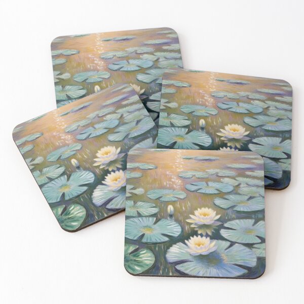 Item preview, Serene Water Lilies in AI Brilliance V designed and sold by melissabeta.