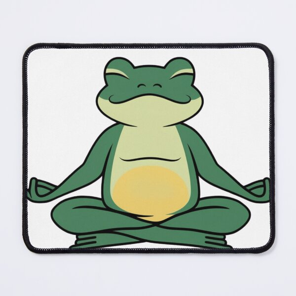 Item preview, Yoga Frog in Cross-Legged Pose – Calming and Zen Frog Design designed and sold by haitrieuic96.