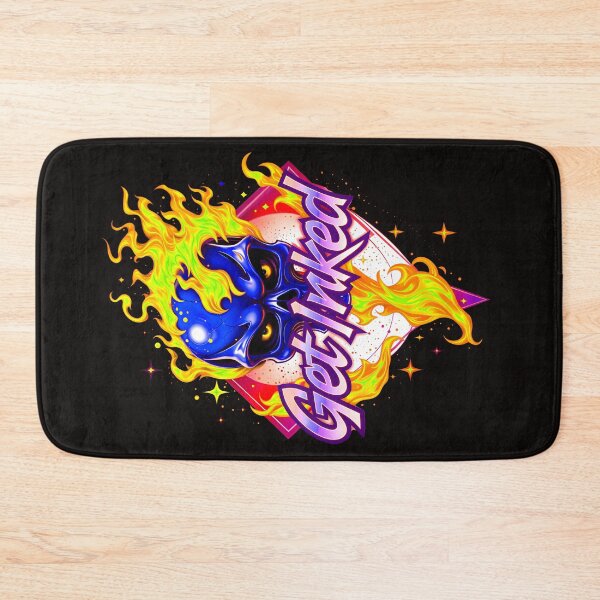 Item preview, Get Inked Cool Fire Skull Tattoo Design  designed and sold by TheArtOfPat.