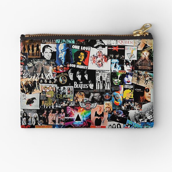 Rock Collage Zipper Pouch