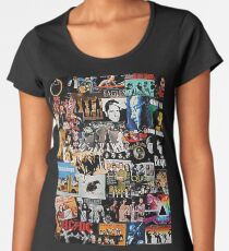 Rock-Collage Premium Rundhals-Shirt