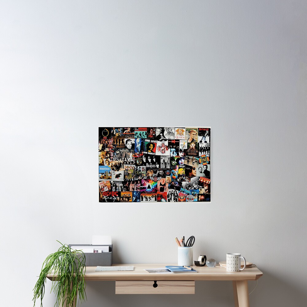 Rock Collage Poster