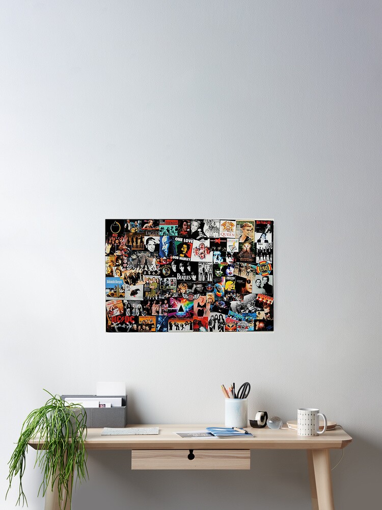Alternate view of Rock Collage Poster