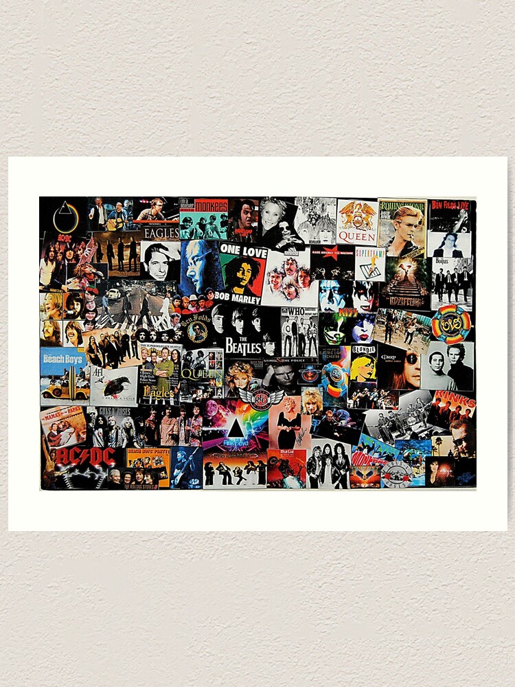 Alternate view of Rock Collage Art Print