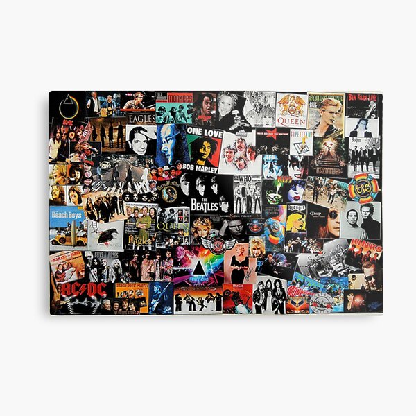 Rock Collage Metal Print
