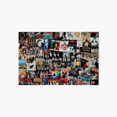Rock Collage Art Board Print