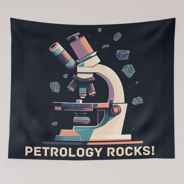 Item preview, Petrology Rocks! Fun Microscope Design for Geology Lovers designed and sold by Snazzy-Studio.