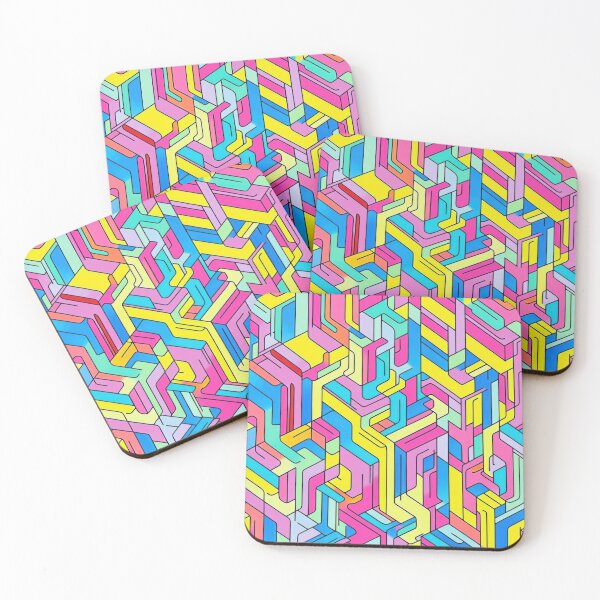Item preview, Crazy Isometric patterns V1 designed and sold by OldSchool90s.