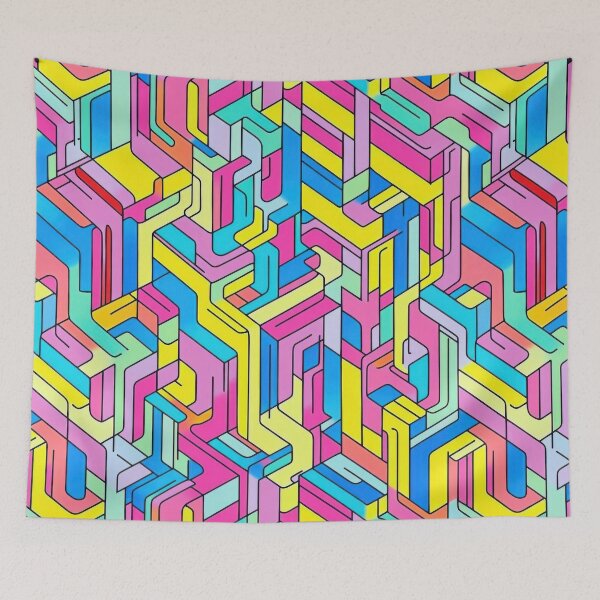 Item preview, Crazy Isometric patterns V1 designed and sold by OldSchool90s.