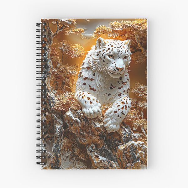 Item preview, Elegant Snow leopard ! Carved in 3D - version 2 designed and sold by UmagineArts.