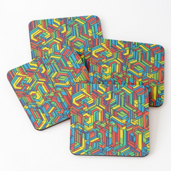 Item preview, Crazy Isometric patterns V2 designed and sold by OldSchool90s.