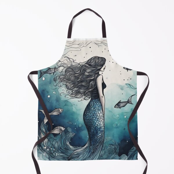 Item preview, Mermaid - Watercolor & Ink 20 designed and sold by KBMediaArt.