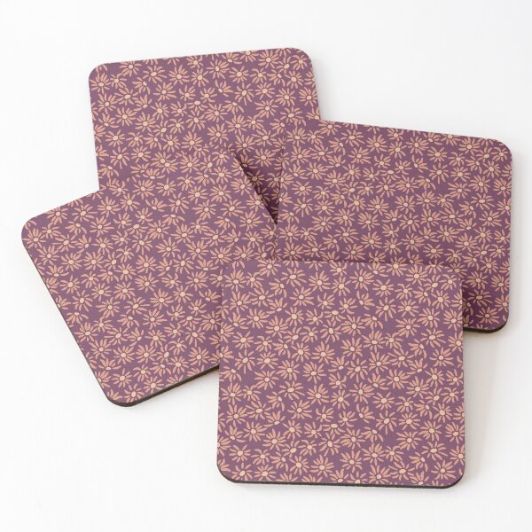 Item preview, Florette Daisy Floral Pattern - Beet, Coral, Melon designed and sold by Irene Estelle.