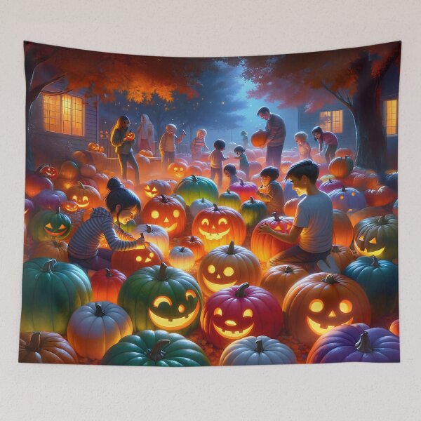 Item preview, Carving Pumpkins designed and sold by PictureNZ.