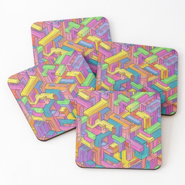 Item preview, Crazy Isometric patterns V3 designed and sold by OldSchool90s.