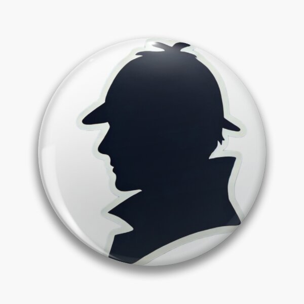 Item preview, Detective Silhouette with Deerstalker: Mystery Lover’s Art designed and sold by Snazzy-Studio.