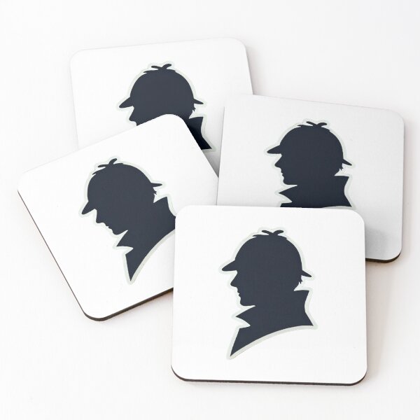 Item preview, Detective Silhouette with Deerstalker: Mystery Lover’s Art designed and sold by Snazzy-Studio.