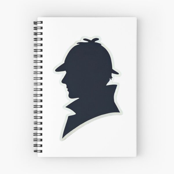 Item preview, Detective Silhouette with Deerstalker: Mystery Lover’s Art designed and sold by Snazzy-Studio.