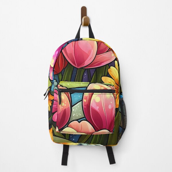 Item preview, Stained Glass of Tulips Under a Magical Night designed and sold by Cozirlax.