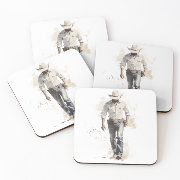 Item preview, Watercolor - Cowboy in Soft Colors designed and sold by vfxbear.