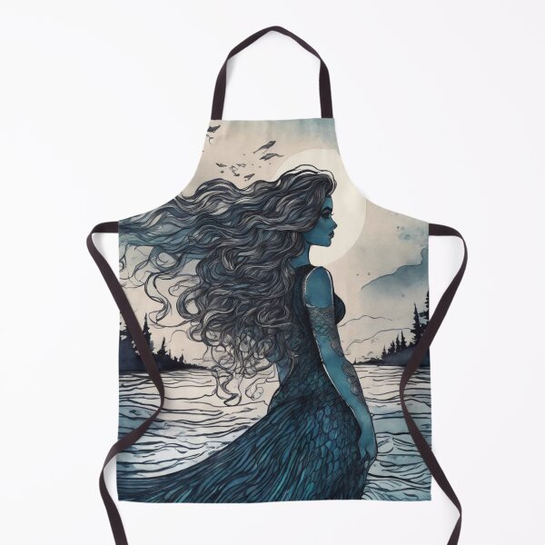 Item preview, Mermaid - Watercolor & Ink 24 designed and sold by KBMediaArt.