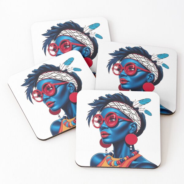 Item preview, African face women's T-shirt with high quality and beautiful finish 3D printing designed and sold by wanado.