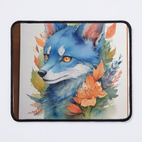 Item preview,   Watercolor Fox Portrait with Botanical Elements designed and sold by KilianSzmid.