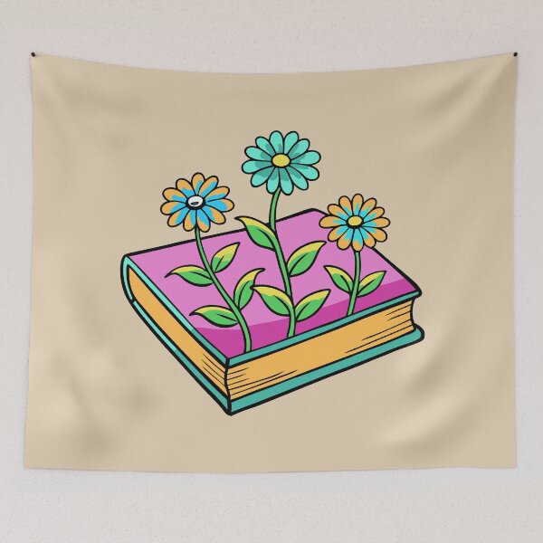 Artikelvorschau, Bücher und Blumen entworfen und verkauft von GraphicsClub.