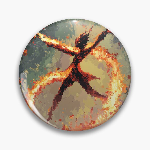 Item preview, Fire Dancer in Pixel Art: Dynamic Flame Dance designed and sold by Snazzy-Studio.