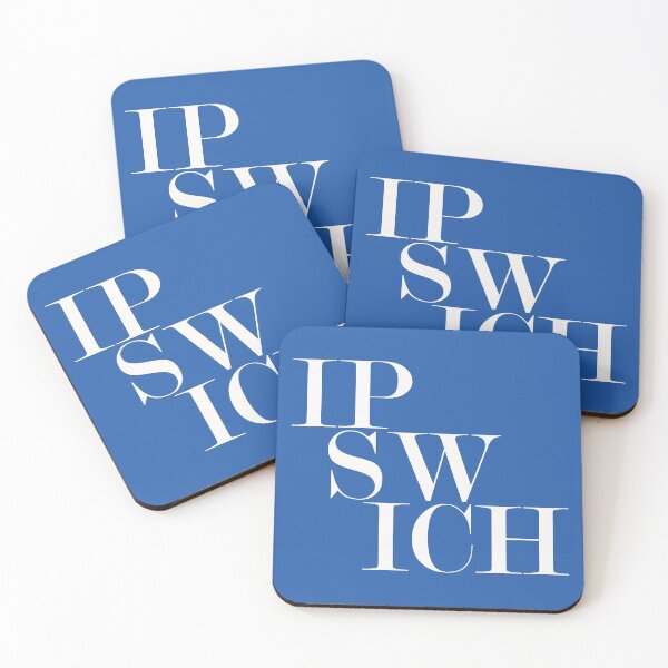 Item preview, Ipswich UK Town Typography Minimalist Patriotic Travel Souvenir designed and sold by kakarikihill.