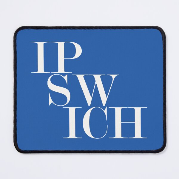 Item preview, Ipswich UK Town Typography Minimalist Patriotic Travel Souvenir designed and sold by kakarikihill.