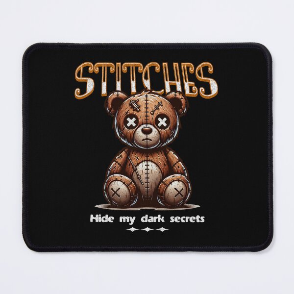 Item preview, Stitches the Cuddly Stitched Up Teddy Bear with Secrets designed and sold by Mac7734.