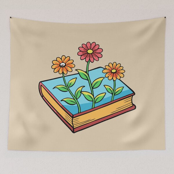 Artikelvorschau, Bücher und Blumen entworfen und verkauft von GraphicsClub.