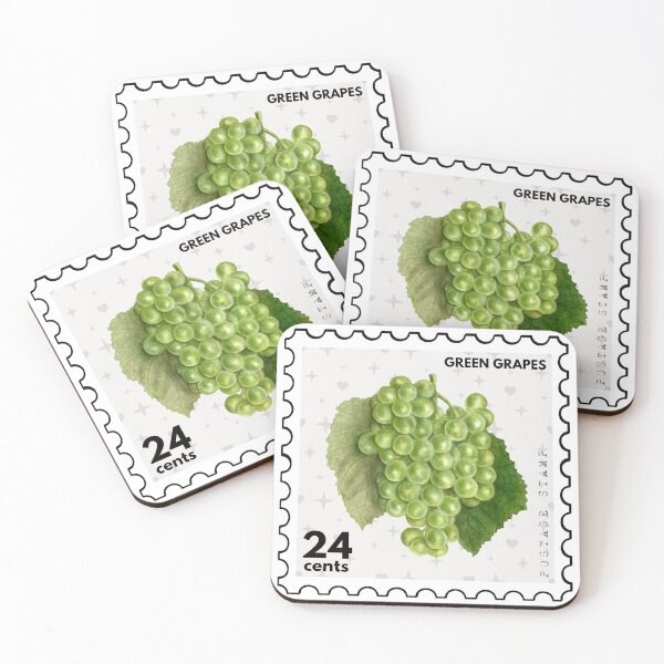 Item preview, Vintage Green Grapes Postage Stamp designed and sold by RabbitK.