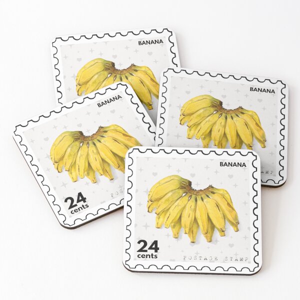 Item preview, Vintage Banana Postage Stamp designed and sold by RabbitK.