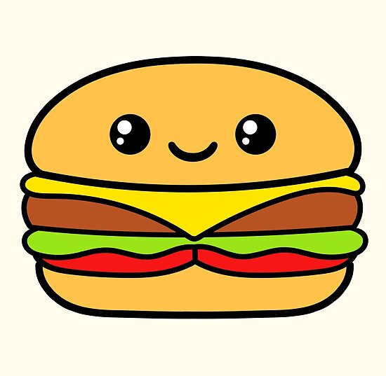 Burger Cute Kawaii Food By Awesomekawaii Burger Cute Kawaii Food By Awesomekawaii