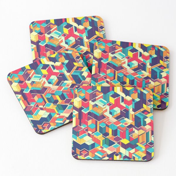 Item preview, Crazy Isometric patterns V6 designed and sold by OldSchool90s.