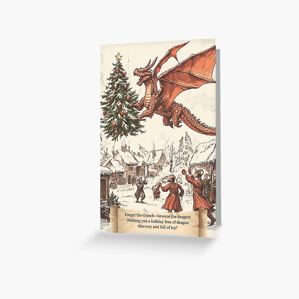 Item preview, The Dragon Who Stole Christmas designed and sold by Medievalists.net.