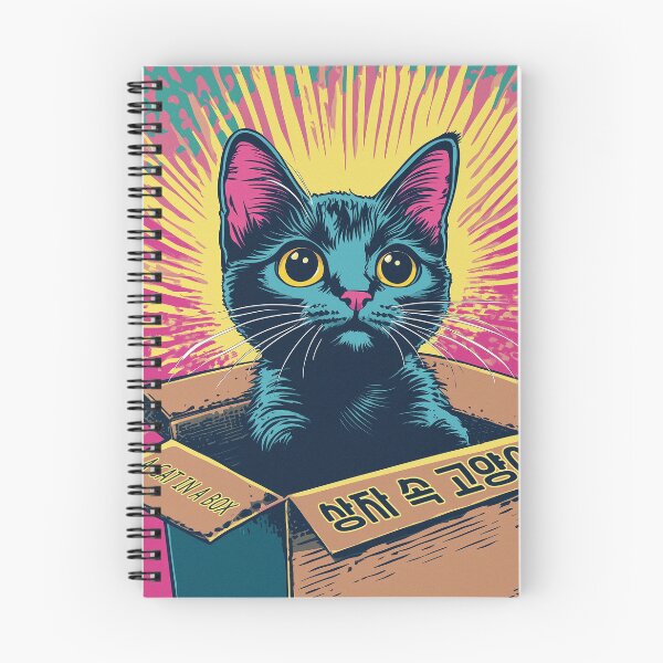 Item preview, Un gato en una caja coreana designed and sold by GagamellGray.