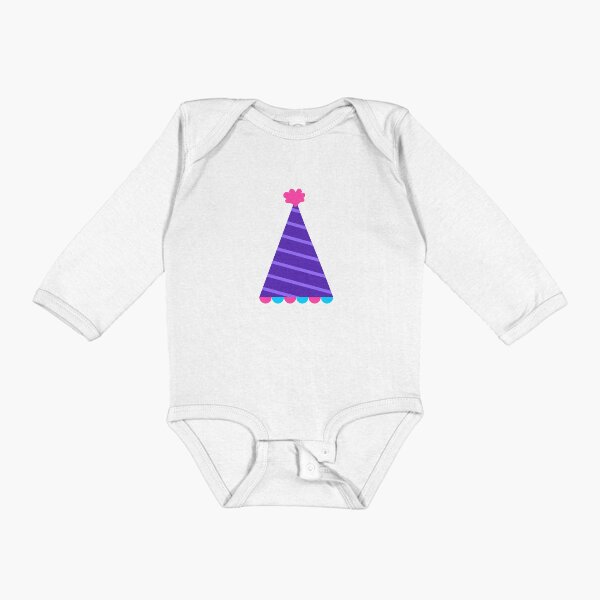 Item preview, Kids hand drawn cute elements purple party hat designed and sold by nuchz.