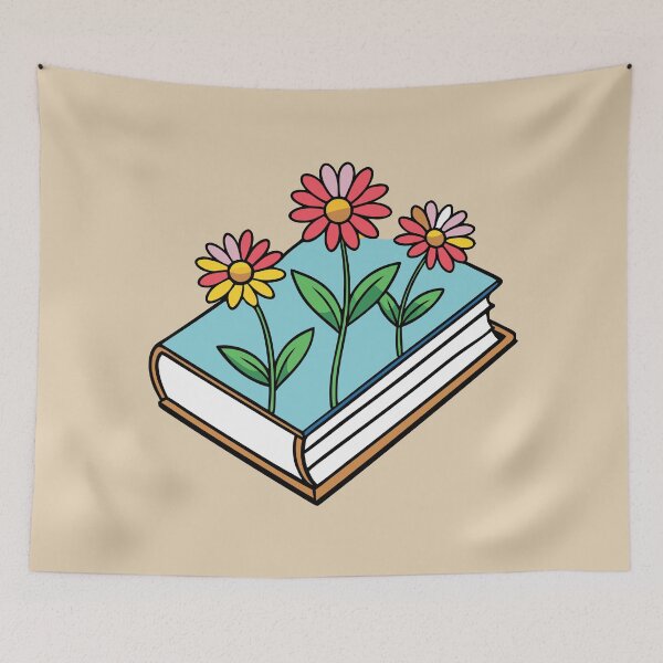 Artikelvorschau, Bücher und Blumen entworfen und verkauft von GraphicsClub.
