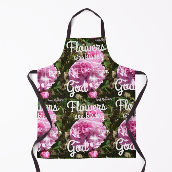 Item preview, Flowers are Kisses From God - Inspirational Quotes Pink Vintage Roses Sparkle Pattern designed and sold by Sarah Rajkotwala.