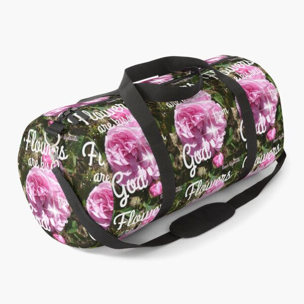 Item preview, Flowers are Kisses From God - Inspirational Quotes Pink Vintage Roses Sparkle Pattern designed and sold by Sarah  Rajkotwala.