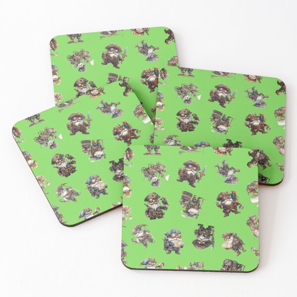 Item preview, Steampunk Pirate Pattern in Green designed and sold by lauriedart.