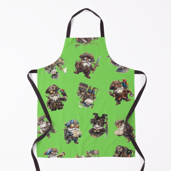 Item preview, Steampunk Pirate Pattern in Green designed and sold by lauriedart.